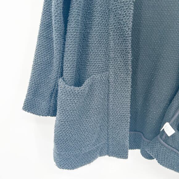 Marine Layer Womens Fall Knit Open Front Birdseye Cardigan Sweater Size‎ M Black - Picture 5 of 7
